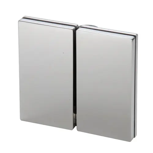 316 Polished Stainless 180 Degree Glass-to-Glass Hinge