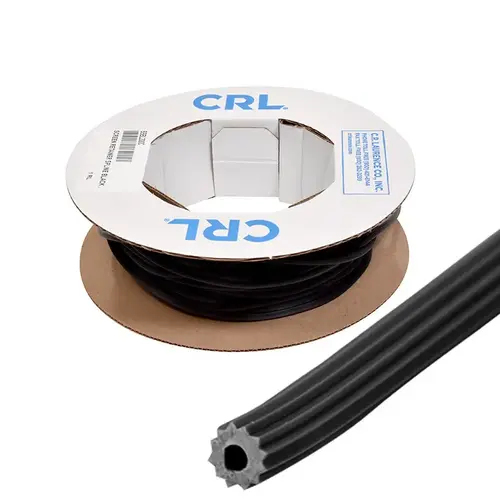 CRL SSBL250C .250" Black Screen Retainer Spline