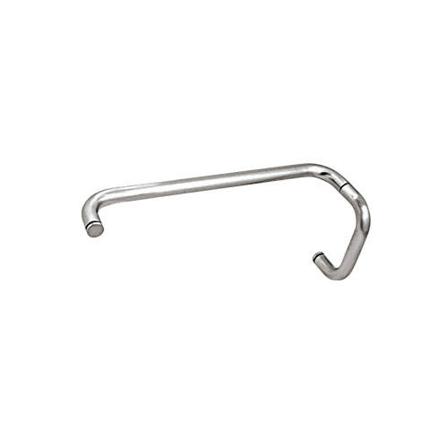 Polished Chrome 6" Pull Handle and 12" Towel Bar BM Series Combination Without Metal Washers
