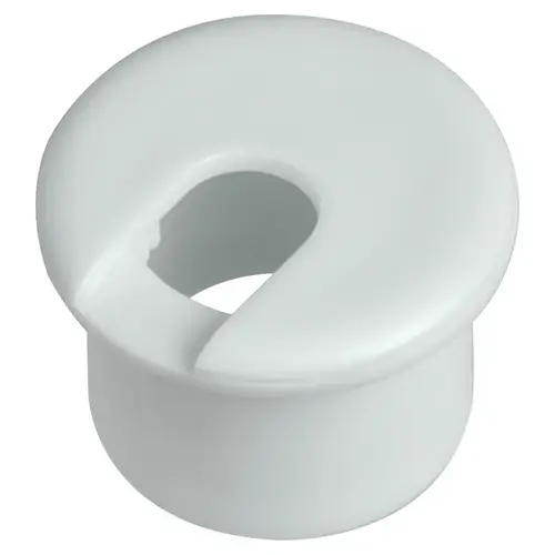 Hafele 429.99.766 Grommet, Plastic 1" 25.00 mm press-fitting, White, (1") diameter 25 mm White