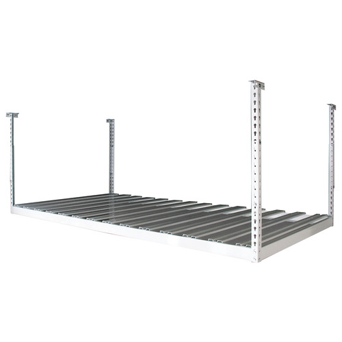 Stationary Rack, ONRAX Ceiling Storage System 3' x 8' shelf 45" 8' 3' White, 45", 3' x 8' shelf White, Powder-coated