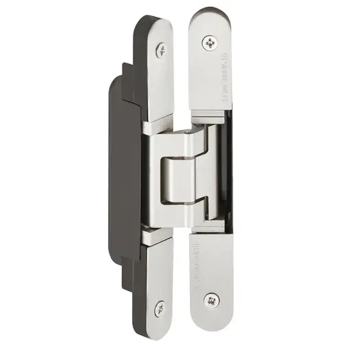 Concealed Hinge, TECTUS TE 240 3D 3D adjustable, size 155 mm, Stainless steel look Stainless steel colored, Stainless steel effect, powder coated