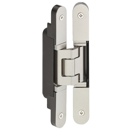 Hafele 924.18.922 Concealed Hinge, TECTUS TE 240 3D 3D adjustable, size 155 mm, Satin nickel look (F2) New silver colored, satin-finish, powder coated nickel plated