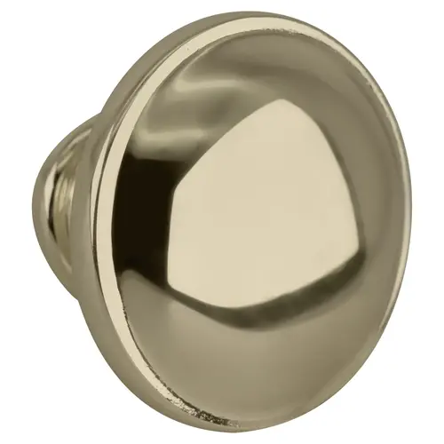 Polished Brass Traditional Residential Mushroom Kitchen Cabinet Knob 1-1/4" Diameter  - pack of 20