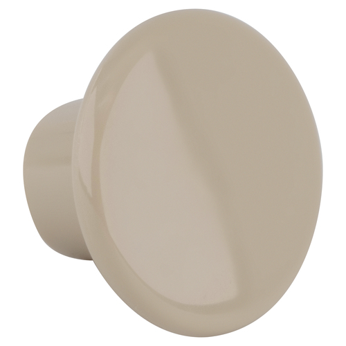 Traditional Mushroom Residential Cabinet Knob For Bathroom, Bedroom And Kitchen 1-1/4" Dia Almond - pack of 2