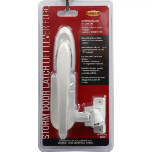 Lift Lever Latch Euro Zinc-Plated White Zinc Zinc-Plated