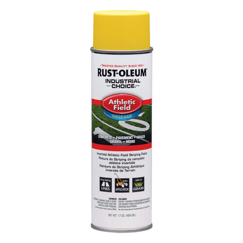 INDUSTRIAL CHOICE Athletic Field Striping Paint, Yellow, 17 oz, Aerosol Can