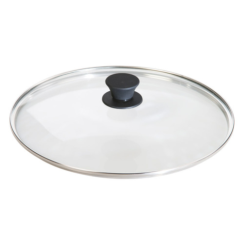 LODGE GL12 12 Tempered Glass Lid silicone knob is oven safe to 400 degrees Fahrenheit ideal for Lodge 12 inch diameter items