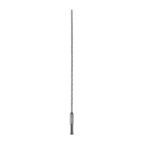 Bulldog Hammer Drill Bit, 1/4 in Dia, 12 in OAL, Optimized Flute, 4-Flute, 25/64 in Dia Shank