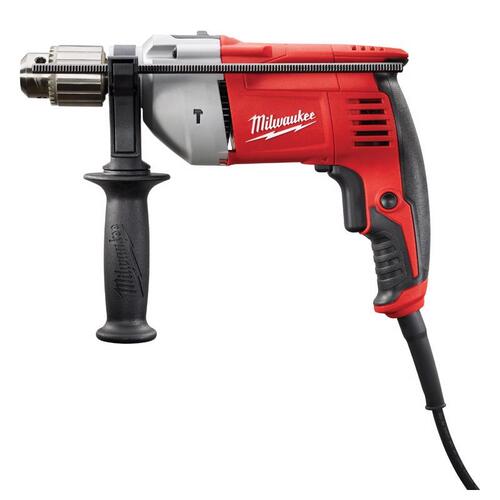 Hammer Drill, 8 A, Keyed Chuck, 1/2 in Chuck, 0 to 2800 rpm Speed Red