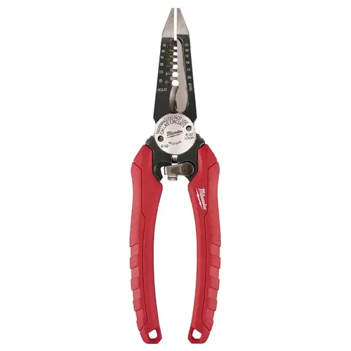 Milwaukee 48-22-3079 Wire Plier, 7-3/4 in OAL, 1-1/2 in Jaw Opening, Black/Red Handle, Durable Grips Handle