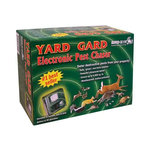 Bird-X YG Yard Gard Ultrasonic Animal Repeller, Ultrasonic, 6-3/4 in L