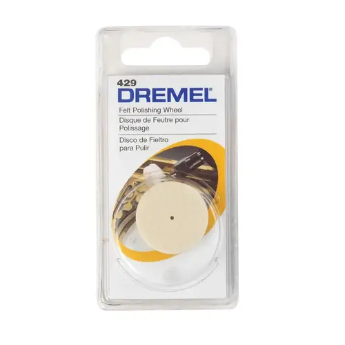 Polishing Wheel 1" X 1" L Felt Cloth White