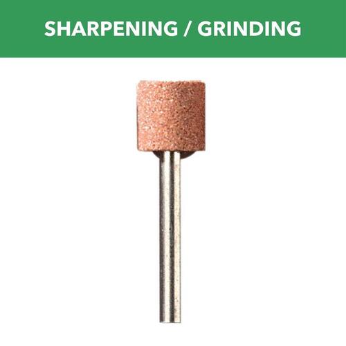 Grinding Stone 3/8" D X 3/8" L Aluminum Oxide Cylinder 35000 rpm Green