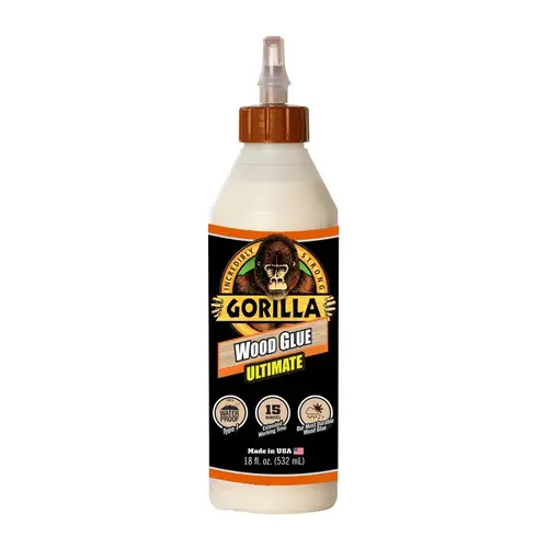 Extra Strength Glue, Natural Wood, 18 oz Bottle - pack of 4