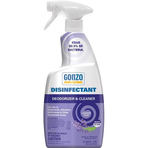 Disinfectant Deodorizer and Cleaner Lavender Scent 24 oz