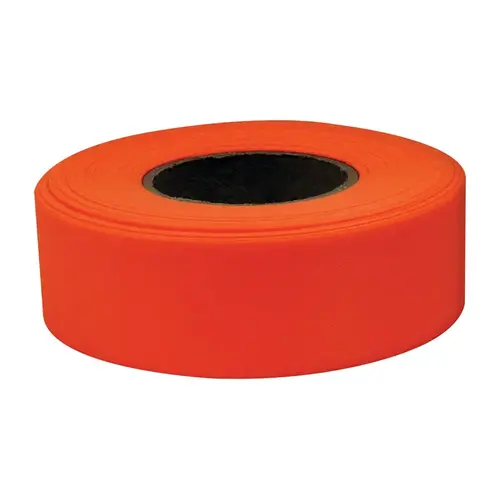 Flagging Tape 50 ft. L X 1.18" W Plastic/PVC Orange Orange