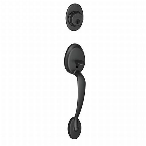 F92 Plymouth Inactive Handleset Exterior, Matte Black