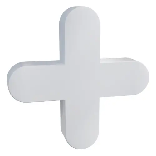 Traditional Flexible Tile Spacer, 0.11 in Thick, Plastic, White - pack of 300