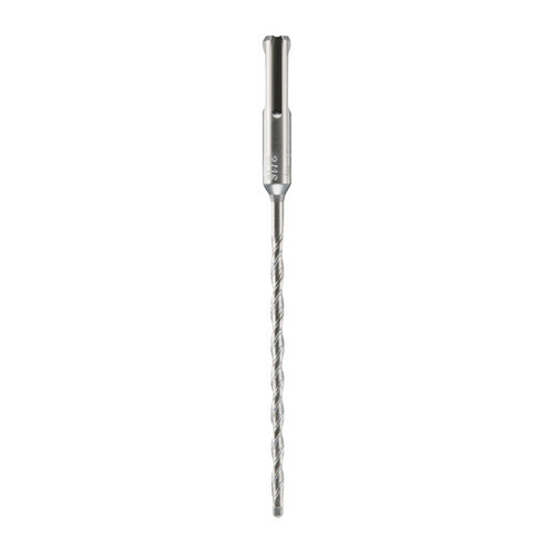 Bulldog Hammer Drill Bit, 3/16 in Dia, 6-1/2 in OAL, Variable Flute, 2-Flute, 25/64 in Dia Shank Gray