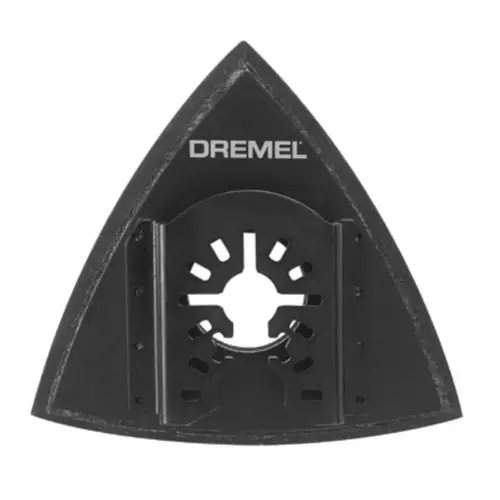 Oscillating Tool Backing Pad, Universal Hook and Loop, Metal, Black
