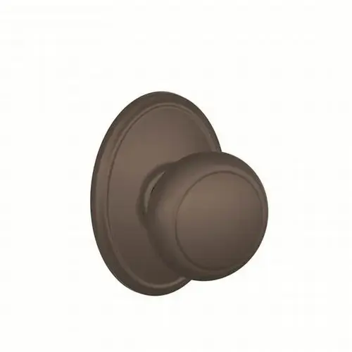 Andover Knob with Wakefield Rose Dummy Interior Trim Oil Rubbed Bronze Finish