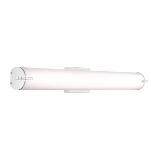 30-Watt 36.00 in. Brushed Nickel Selectable LED Wall Mount Vanity Light Bar
