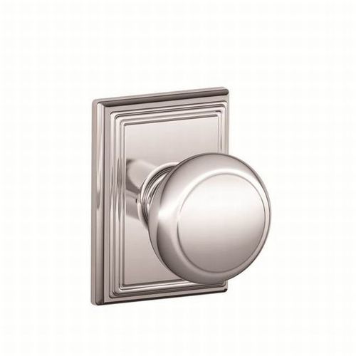 Andover Knob with Addison Rose Dummy Interior Trim Bright Chrome Finish