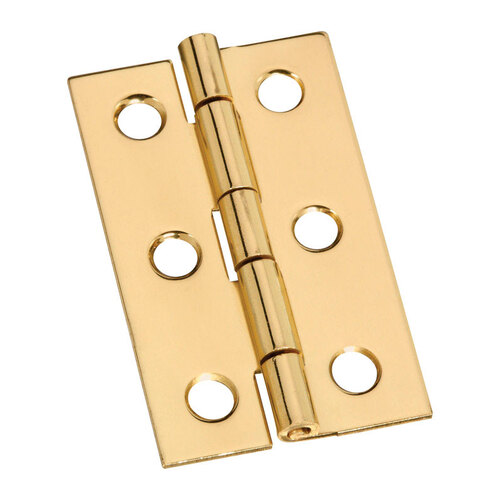 V1801 2" x 1-3/16" Hinge Solid Brass Finish - pack of 5