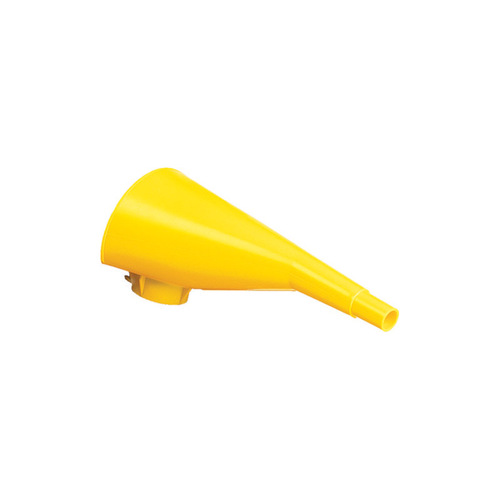 Yellow High Density Polyethylene Funnel - 9" Length