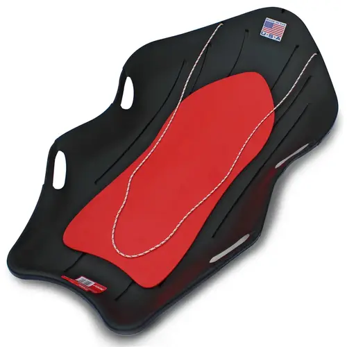 Snow Boat Polyethylene 48 In. Snow Sled Black/Red