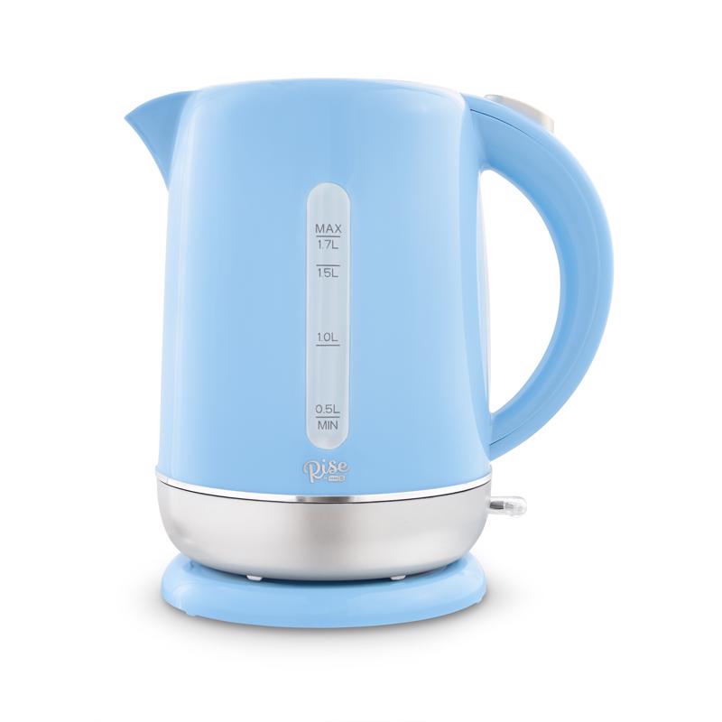 STOREBOUND LLC REK170GBSK06 Electric Tea Kettle Blue Glass/Plastic