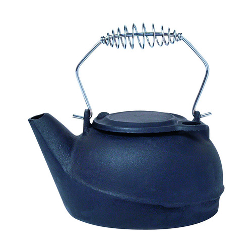 Cast Iron Kettle Humidifier 0.63 gal 10 sq ft Black