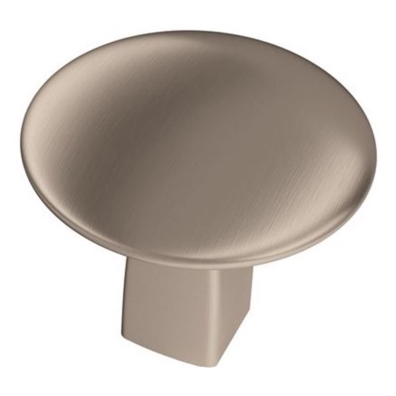 Amerock BP55362G10 Riva 1-1/4 in (32 mm) Diameter Satin Nickel Cabinet Knob