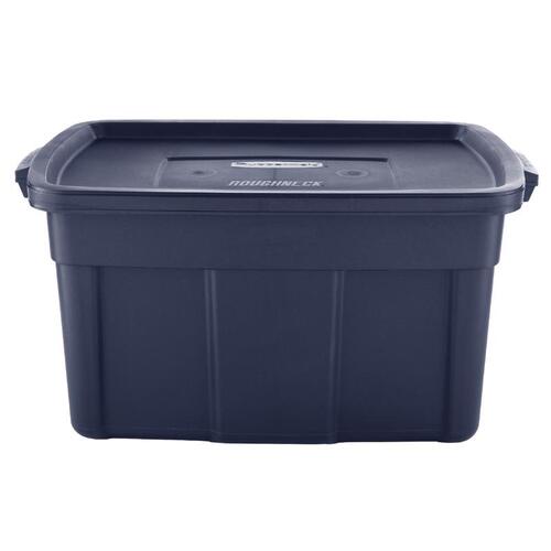 Roughneck Storage Box, Polyethylene, Navy Blue, 32-3/10 in L, 20-2/5 in W, 16-7/10 in H