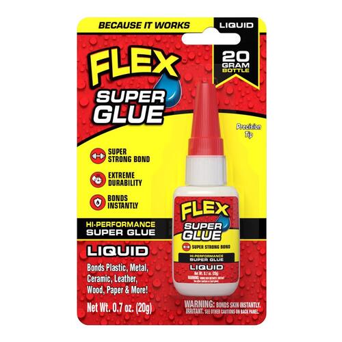 Flex Seal SGLIQB20 Super Glue Flex High Strength 20 gm Clear