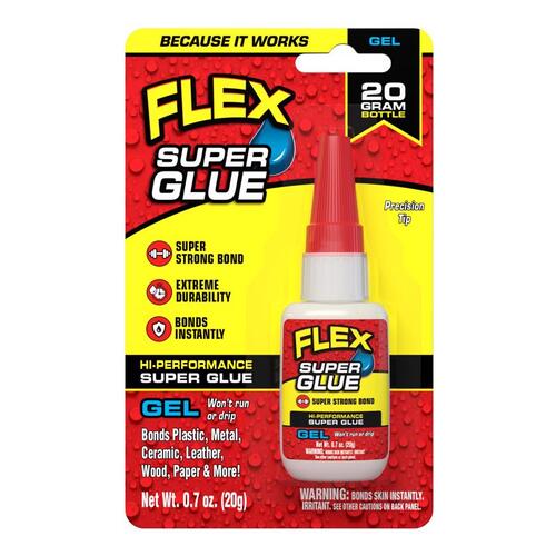 Flex Seal SGGELB20 Super Glue Flex High Strength 20 gm Clear