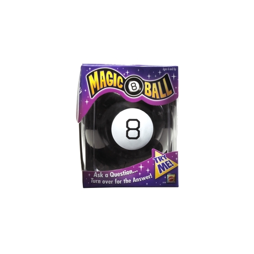 Magic 8 Ball Plastic Black/White Black/White