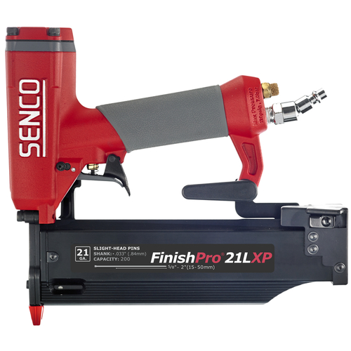 Senco 8M0001N FinishPro Series Head Pinner, 100 Magazine, Strip Collation, 1.2 scfm Air Red