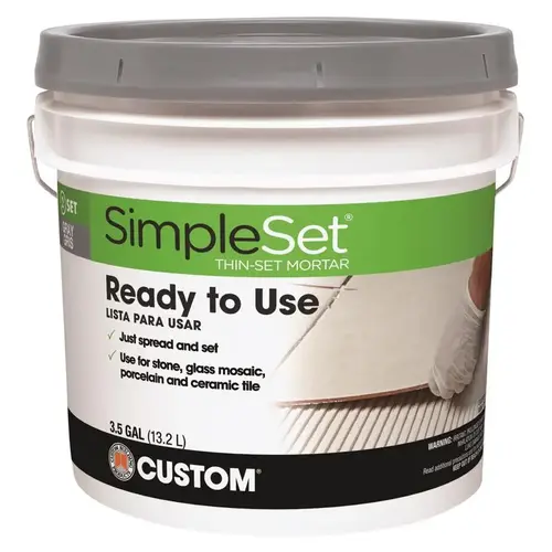 SimpleSet 3.5 Gal. Gray Pre-Mixed Thin-Set Mortar