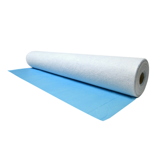 All-Purpose Floor Protection, 45 ft L, 40 in W, PET Fiber, Blue
