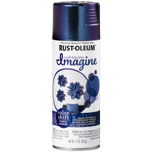 Rust-Oleum 353337 Imagine Craft & Hobby Spray Paint, Purple Sunrise, 11 oz, Aerosol Can