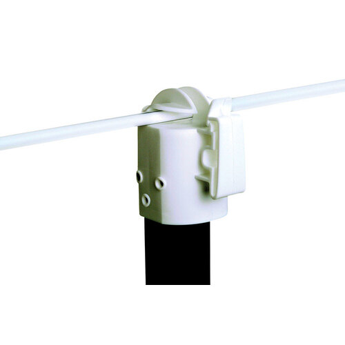 GALLAGHER NORTH AMERICA G68513 Electric Fence T-Post Insulator, White  pack of 10