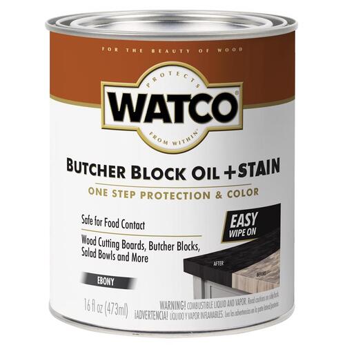 Oil and Stain, Ebony, Liquid, 16 oz, Can