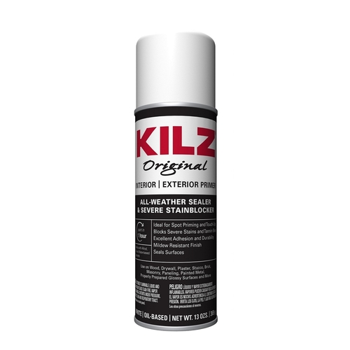 KILZ 10848 Original 13 oz. White Oil-Based Interior and Exterior Primer, Sealer, and Stain Blocker Aerosol