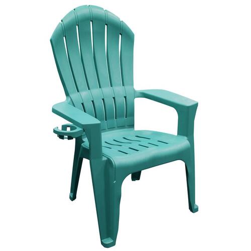 Chair Big Easy Teal Resin Frame Adirondack