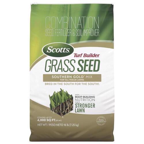 Scotts 18030 Fertilizer/Seed/Soil Improver Turf Builder Tall Fescue Grass Sun or Shade 16 lb