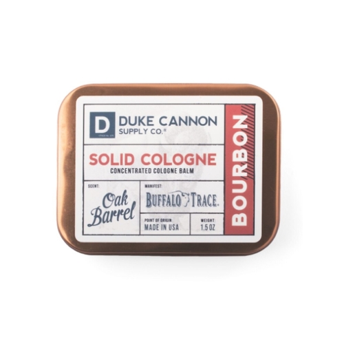 DUKE CANNON SUPPLY COMPANY SCBOURBON1 Solid Cologne, Bourbon, Oak Barrel, 1.5-oz.