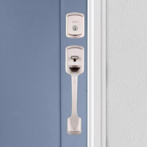 Entry Handleset Prague Satin Nickel 1-3/4" Satin Nickel