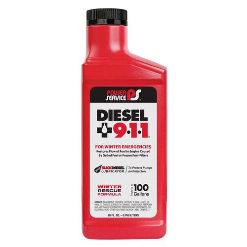 POWER SERVICE 8026 Multifunction Fuel Additive Diesel 911 Diesel 26 oz
